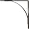 Ekena Millwork Morris Steel Bracket, Antiqued Bronze 3"W x 18"D x 18"H BKTM03X18X18MOABZ - alternate 2